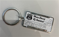 Rt 66 License Plate Keychain